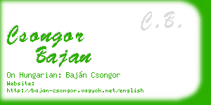 csongor bajan business card
